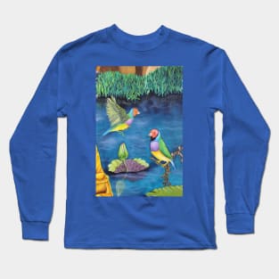 birds on the lake Long Sleeve T-Shirt